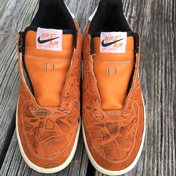 Nike Air Force Burnt Orange Sneakers 